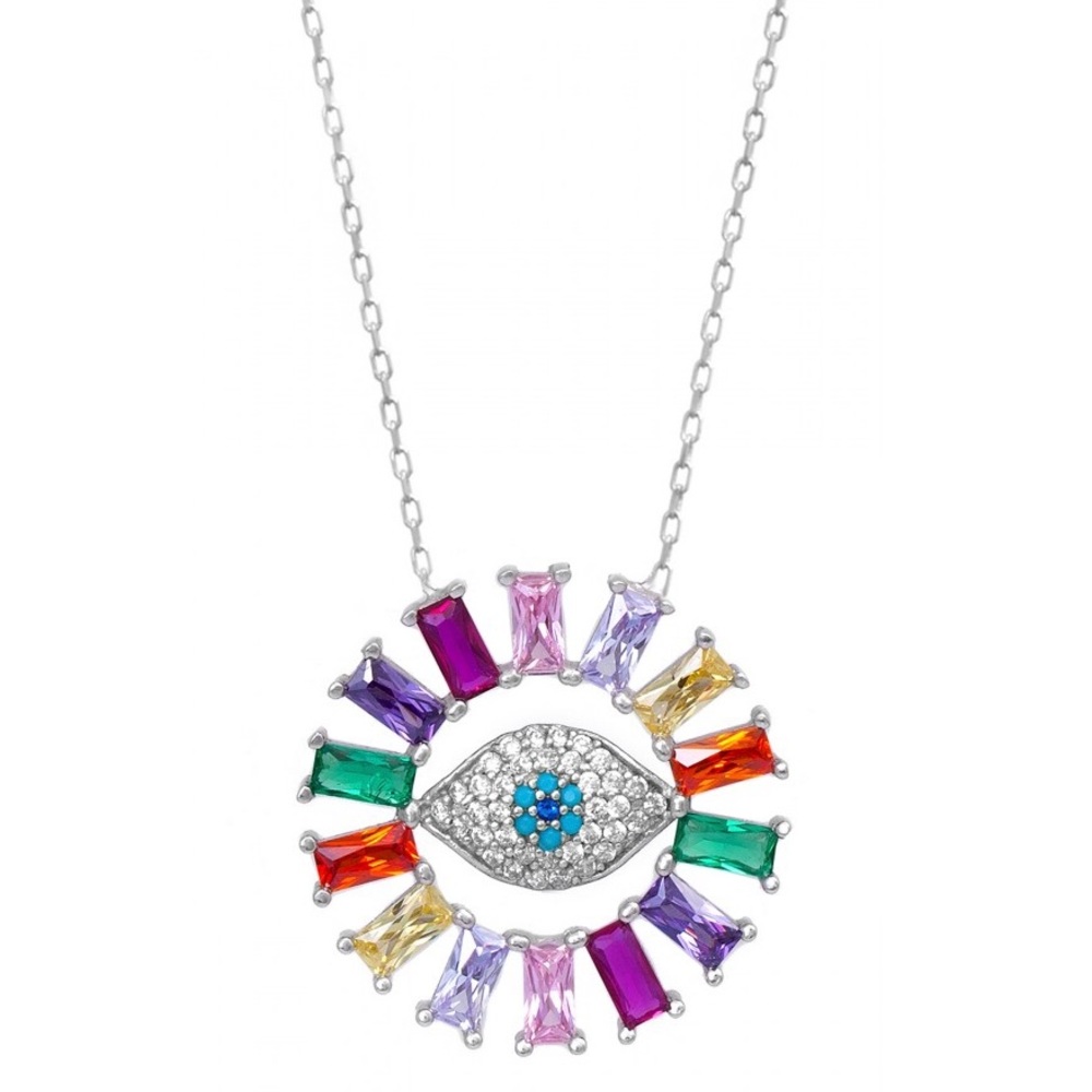 Evil Eye Multicolored Necklace